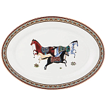 Сервиз обеденный из фарфора с изображением лошадей на 6 персон 23 предмета Porcelain Horse Set  варинант исполнения - 4 | Loft Concept в Воронеже