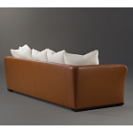 Элитарный современный диван Birmingham с кожаной спинкой варинант исполнения - 2 | Loft Concept в Воронеже