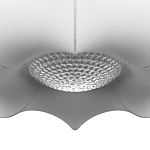 Подвесной светильник с белым фигурным абажуром и мягкими волнистыми краями Cloud Motion  варинант исполнения - 6 | Loft Concept в Воронеже