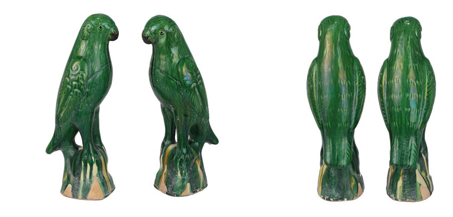 Статуэтка Green Parrot Porcelain Статуэтка Green Parrot Porcelain - Loft-Concept в Воронеже