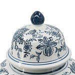 Ваза с крышкой и бело-синим цветочным узором Blue & White Ornament  варинант исполнения - 3 | Loft Concept в Воронеже