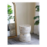 Приставной столик с мозаичным рисунком из раковин устриц Bone Inlay варинант исполнения - 5 | Loft Concept в Воронеже