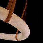 Люстра в форме обруча из натурального камня Minerals of Light варинант исполнения - 3 | Loft Concept в Воронеже