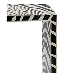 Консоль Дизайнерская Kenya Console ZEBRA Bone Inlay black варинант исполнения - 2 | Loft Concept в Воронеже