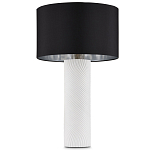 Настольная лампа с белым фактурным корпусом и черным абажуром Twisted варинант исполнения - 4 | Loft Concept в Воронеже