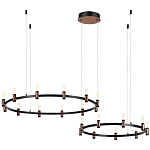 Люстра подвесная с цилиндрическими плафонами на двух круглых подвесах  Arnaut Light варинант исполнения - 4 | Loft Concept в Воронеже