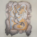 Тканый вручную монументальный настенный гобелен Soft Inception варинант исполнения - 3 | Loft Concept в Воронеже