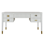 Письменный стол с 4-мя ящиками Elsa Dreams White варинант исполнения - 7 | Loft Concept в Воронеже