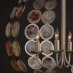 Люстра в форме шара с декором из круглых декоративных элементов Bright Shell Discs варинант исполнения - 4 | Loft Concept в Воронеже