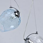 Люстра линейная с 5-ю разноцветными стеклянными плафонами Kaleido варинант исполнения - 8 | Loft Concept в Воронеже