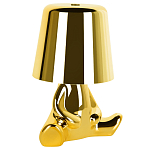 Настольная лампа фигурная золотого цвета с гладким абажуром Высота 16 см Sophia варинант исполнения - 2 | Loft Concept в Воронеже