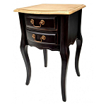 Тумба прикроватная из массива березы с 2-мя ящиками в стиле прованс Vintage варинант исполнения - 5 | Loft Concept в Воронеже