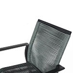 Стул темно-серый с высокой плетеной спинкой и сиденьем Braided Strength варинант исполнения - 8 | Loft Concept в Воронеже