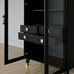 Дизайнерский шкаф витрина Elsa Dreams Black с 4-мя ящиками варинант исполнения - 8 | Loft Concept в Воронеже