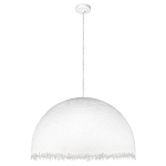 Подвесной светильник в форме купола белого цвета с ажурной бахромой Tactile Line варинант исполнения - 2 | Loft Concept в Воронеже