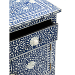 Комод инкрустация костью ORIENTAL Indian синий орнамент варинант исполнения - 6 | Loft Concept в Воронеже