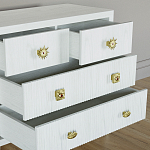Бельевой Комод с 4 ящиками Elsa Dreams White варинант исполнения - 3 | Loft Concept в Воронеже