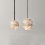 Подвесной светильник светодиодный с плафоном сферической формы Stone Helios варинант исполнения - 2 | Loft Concept в Воронеже