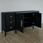 Большой Комод-буфет Elsa Dreams Black с ящиками варинант исполнения - 5 | Loft Concept в Воронеже
