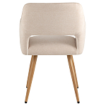 Стул в рогожке бежевого цвета NEASAN STOOL варинант исполнения - 3 | Loft Concept в Воронеже