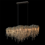 Люстра подвесная с металлическими дугами и длинными цепочками 115 см Atlantis Chain варинант исполнения - 10 | Loft Concept в Воронеже