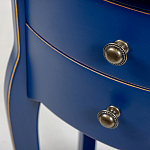 Синяя тумба на фигурных ножках Shelby варинант исполнения - 6 | Loft Concept в Воронеже