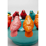 Декоративное дизайнерское блюдо разноцветные попугаи  варинант исполнения - 4 | Loft Concept в Воронеже