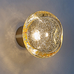 Бра с круглым плафоном из прозрачного стекла с пузырьками воздуха Effervia  варинант исполнения - 2 | Loft Concept в Воронеже