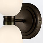 Бра для ванных комнат вертикальное с двумя матовыми белыми стеклянными плафонами Hinkley варинант исполнения - 3 | Loft Concept в Воронеже