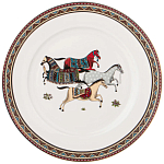 Сервиз обеденный из фарфора с изображением лошадей на 6 персон 23 предмета Porcelain Horse Set  варинант исполнения - 3 | Loft Concept в Воронеже