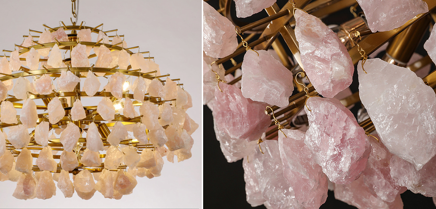 Hardis Pink stone Chandelier 65 Hardis Pink stone Chandelier 65 - Loft-Concept в Воронеже