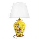 Настольная лампа желтая с изображением птиц Slip Away варинант исполнения - 7 | Loft Concept в Воронеже