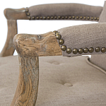 Кресло Aubrey Classical Armchair brown flax варинант исполнения - 4 | Loft Concept в Воронеже