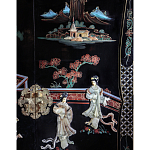 Шкаф черный в китайском стиле  Chinese Cabinet Black варинант исполнения - 2 | Loft Concept в Воронеже