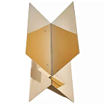 Дизайнерский журнальный стол фигурный золотого цвета Ufuri варинант исполнения - 1 | Loft Concept в Воронеже