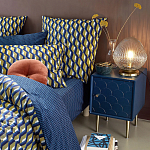 Тумба с одной дверцей Scale Ornament Blue Nightstand варинант исполнения - 5 | Loft Concept в Воронеже