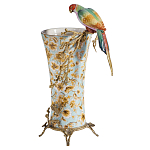 Ваза фарфоровая с птицей на бронзовой ветке Garden of Eden варинант исполнения - 1 | Loft Concept в Воронеже