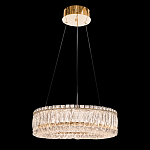 Люстра подвесная круглая из прозрачного хрусталя с золотым корпусом Selfsufficient варинант исполнения - 2 | Loft Concept в Воронеже