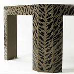 Дизайнерский кофейный стол с рисунком леопард Neytiri Beige Leopard варинант исполнения - 3 | Loft Concept в Воронеже