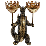 Подсвечник в виде дракона Dragon with Two Candlesticks варинант исполнения - 9 | Loft Concept в Воронеже