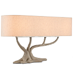 Настольная лампа с корпусом в виде дерева Gray Concrete Trunk варинант исполнения - 2 | Loft Concept в Воронеже