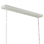 Люстра белая прямоугольная с абажурами в виде цветков тюльпана White Tulips варинант исполнения - 5 | Loft Concept в Воронеже