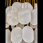 Люстра с овальными подвесками из натурального камня Spatial Composition варинант исполнения - 5 | Loft Concept в Воронеже