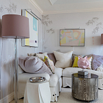 Обои ручная роспись Bamboo Special Colourway on Natural Mica metallic silk варинант исполнения - 1 | Loft Concept в Воронеже