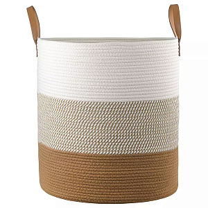 Корзина для хранения с ручками Interlacement Stripes М