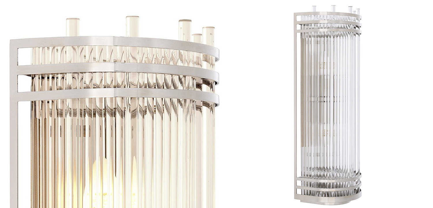 Бра Eichholtz Wall Lamp Gulf L Nickel Бра Eichholtz Wall Lamp Gulf L Nickel - Loft-Concept в Воронеже