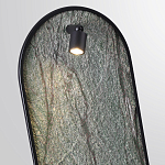 Настенный светильник зеленого цвета с черной рамкой овальной формы с полкой Herbarium  варинант исполнения - 4 | Loft Concept в Воронеже