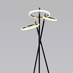 Торшер с 3-мя круглыми светодиодными лампами на черной триноге Underlining варинант исполнения - 2 | Loft Concept в Воронеже