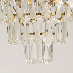 Люстра многоярусная с овальными прозрачными подвесками 36 см Harmonica варинант исполнения - 10 | Loft Concept в Воронеже