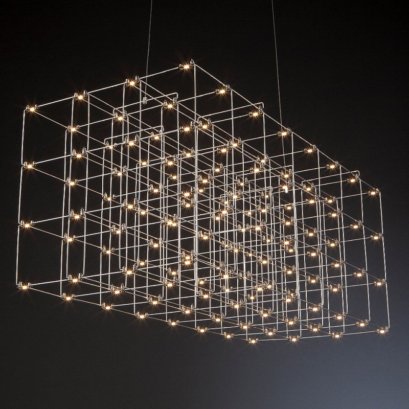 Люстра Quasar Cosmos Square LED pendant light Серебряный Люстра Quasar Cosmos Square LED pendant light Серебряный в Воронеже | Loft Concept